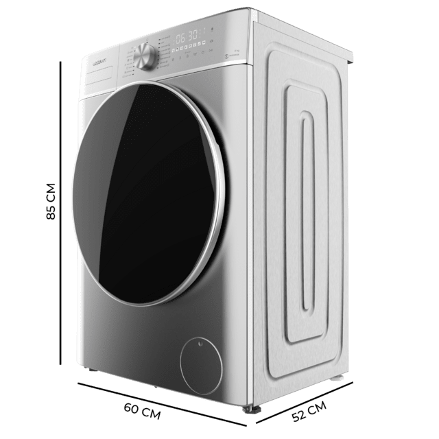 Cecotec Lavadora Bolero DressCode 8800 Inverter Steel A Lavadora de carga frontal de 8 kg de capacidad y 1400 rpm 16 programas Motor Inverter Plus SteamMax Carga automática y Display táctil XXL. Clase A. Lavadora de carga fron Envío internacional gratuito