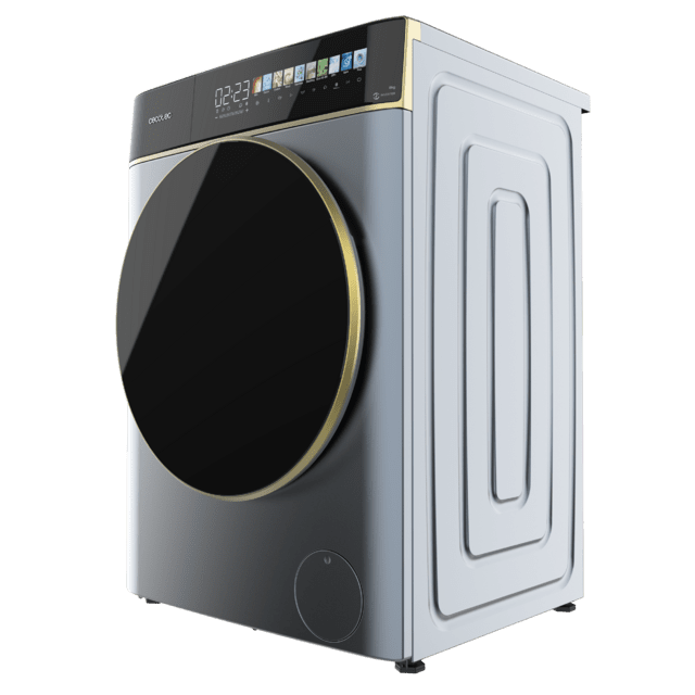Cecotec Bolero DressCode 8900 Inverter FullColor Ice Blue A Lavadora de carga frontal ice blue de 8 kg de capacidad y 1400 rpm Pantalla FullColor 10 3" 11 programas Motor Inverter Plus SteamMax Clase A Sanitize OnSmart Fuzzy Log Tienda de fábrica