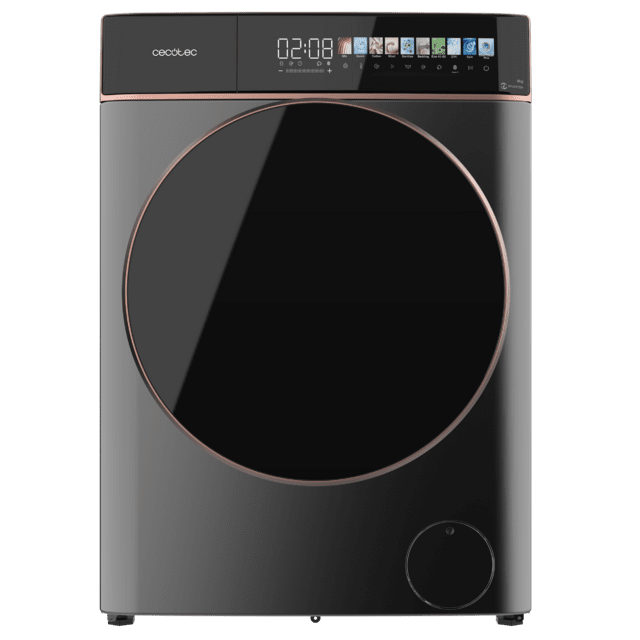 Cecotec Bolero DressCode 8900 Inverter FullColor Steel A Lavadora de carga frontal steel de 8 kg de capacidad y 1400 rpm Pantalla FullColor 10 3" 11 programas Motor Inverter Plus SteamMax Clase A Sanitize OnSmart Fuzzy Logic Smo Limitado a 3 días