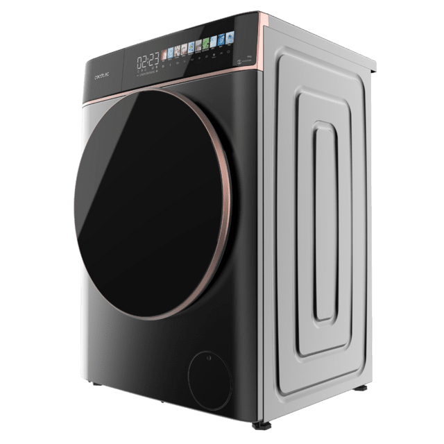Cecotec Bolero DressCode 8900 Inverter FullColor Steel A Lavadora de carga frontal steel de 8 kg de capacidad y 1400 rpm Pantalla FullColor 10 3" 11 programas Motor Inverter Plus SteamMax Clase A Sanitize OnSmart Fuzzy Logic Smo Limitado a 3 días