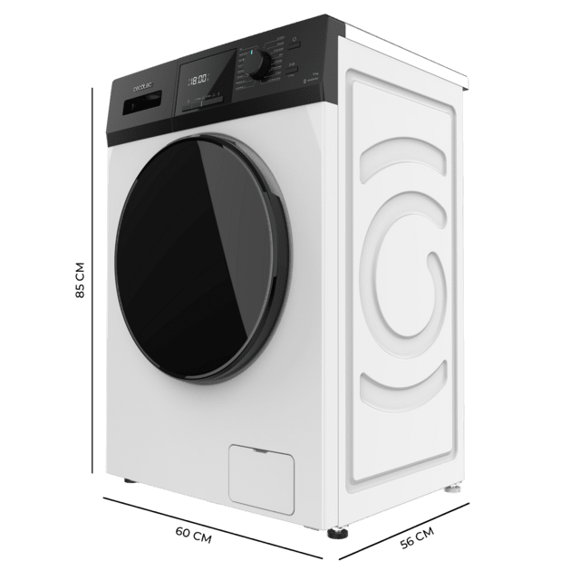 Cecotec Bolero Dresscode 9410 Inverter A Lavadora de carga frontal de 9 kg de capacidad y 1400 rpm Clase A-10% 16 programas Motor Inverter Plus SteamMax Drum Clean Allergy Care Diamond Care Delay Start Stop&Go programa ECO y Kid Precios de Black Friday