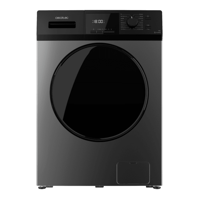 Cecotec Bolero DressCode 9410 Inverter Steel A Lavadora de carga frontal steel de 9 kg de capacidad y 1400 rpm Clase A-10% 16 programas Motor Inverter Plus SteamMax Drum Clean Allergy Care Diamond Care Delay Start Stop&Go progra En oferta