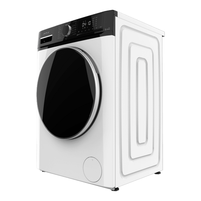 Cecotec Bolero DressCode 9610 Inverter A Lavadora de carga frontal blanca de 9 Kg de capacidad 1400 RPM Clase A Steam Max Motor inverter plus 15 programas OnSmart Fuzzy Logic Smooth Wash Stop&Go Goma antibacteriana y Drum Clean. Libre de impuestos