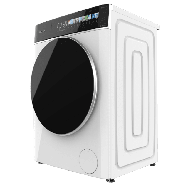 Cecotec Bolero DressCode 9900 Autodose Inverter FullColor A Lavadora Autodosis de carga frontal blanca de 9 kg de capacidad y 1400 rpm Pantalla FullColor 10 3" 11 programas Motor Inverter Plus SteamMax Clase A Sanitize OnSmart F Descuento por venta flash