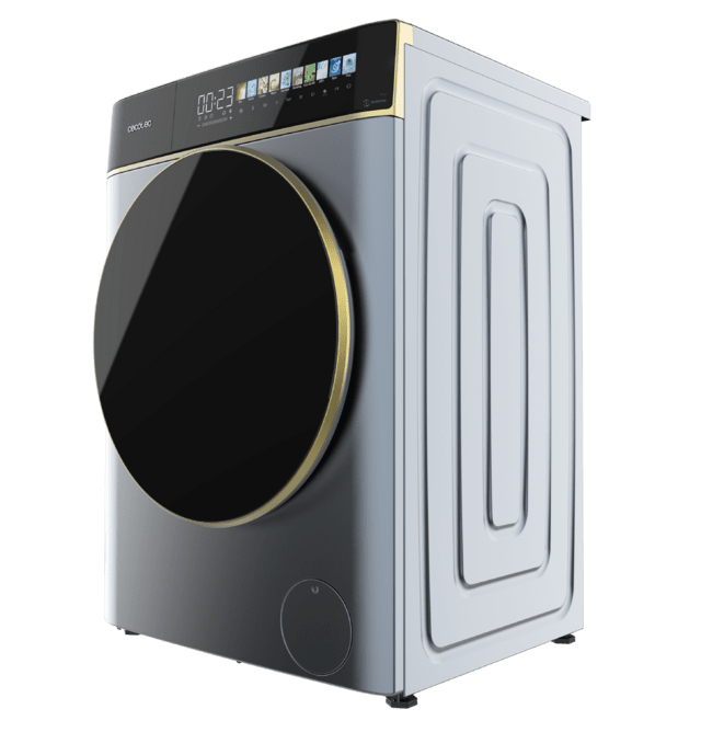 Cecotec Bolero DressCode 9900 Inverter FullColor Ice Blue A Lavadora de carga frontal ice blue de 9 kg de capacidad y 1400 rpm Pantalla FullColor 10 3" 11 programas Motor Inverter Plus SteamMax Clase A Sanitize OnSmart Fuzzy Log Grandes ahorros