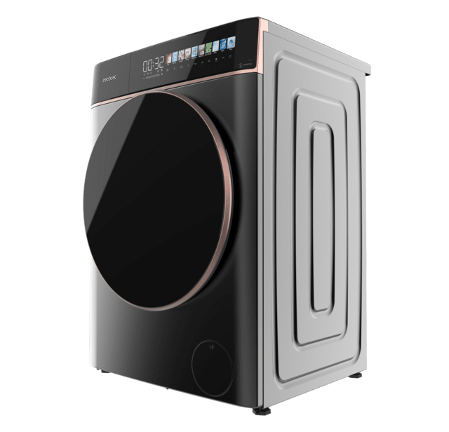 Cecotec Bolero DressCode 9900 Inverter FullColor Steel A Lavadora de carga frontal steel de 9 kg de capacidad y 1400 rpm Pantalla FullColor 10 3" 11 programas Motor Inverter Plus SteamMax Clase A Sanitize OnSmart Fuzzy Logic Smo Rebajas de fin de temporada