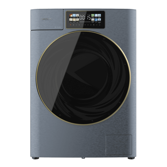 Cecotec Bolero DressCode 9950 Autodose Inverter 3D Ice Blue A Lavadora Autodosis de carga frontal ice blue de 9 kg de capacidad 1400 rpm y clase A con diseño Core Matrix Screen 9 2" y Core Body 13 programas Motor Inverter Plus Precio ultrabajo