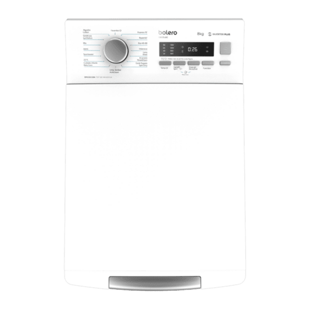 Cecotec Bolero DressCode Top Max 80 Inverter A Lavadora de 8 kg de capacidad Carga Superior 1300 rpm programables 16 programas Clase A Motor Inverter Plus Steam Max DrumClean Delay Start Aclarado Extra My Fav.  Lavadora de 8 kg 2025