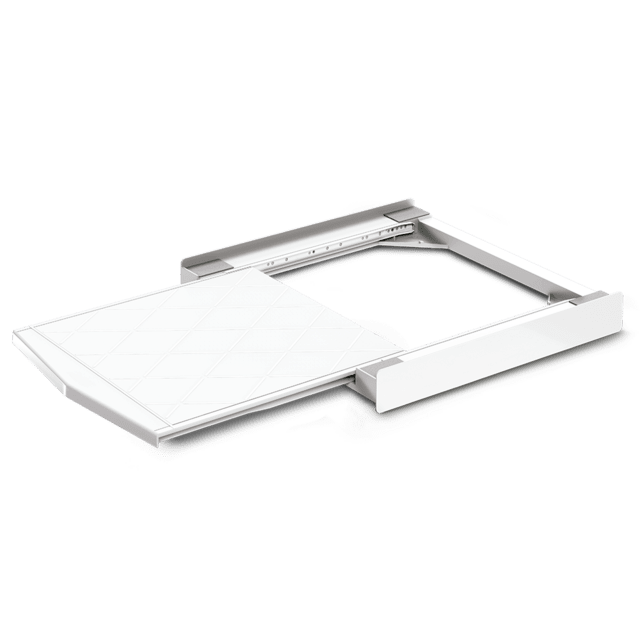 Cecotec Kit de Superposición Universal con Bandeja Bolero para poder unificar Lavadora y Secadora en un único bloque optimizando espacio. Bandeja extraíble Fácil instalación Kit de superposición universal con bandeja Boler Outlet