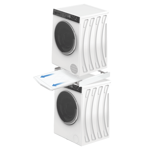 Cecotec Kit de Superposición Universal con Bandeja Bolero para poder unificar Lavadora y Secadora en un único bloque optimizando espacio. Bandeja extraíble Fácil instalación Kit de superposición universal con bandeja Boler Outlet