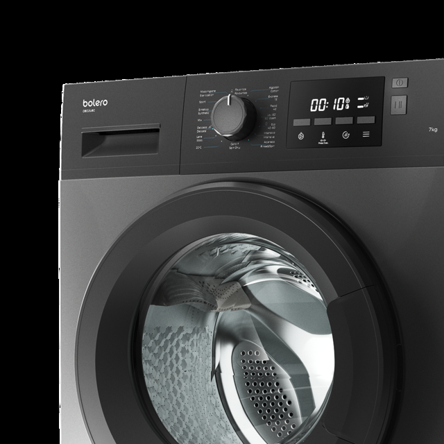 Cecotec Bolero DressCode 7200 Steel. Lavadora 7 Kg Carga Frontal 1400 rpm 2000 W 16 Programas Esterilización MyFav DelayStart Display LED Bloqueo para niños Lavadora Gran oferta