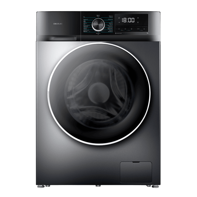 Cecotec Bolero DressCode 7500 Inverter Steel A Lavadora de 7 kg de capacidad steel y 1400 rpm motor inverter plus 16 programas Clase A-10% 16 programas Motor Inverter Plus SteamMax Drum Clean Allergy Care Pearl Drum Delay Start Rebajas de fábrica