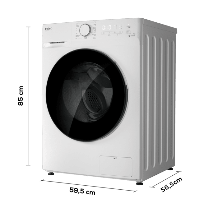 Cecotec Bolero DressCode 8400 Inverter M. Lavadora 8 Kg Carga Frontal 1400 rpm 2000 W Motor Inverter Plus 15 Programas Higienización máxima en cada lavado DelayStart Lavadora Ventas relámpago