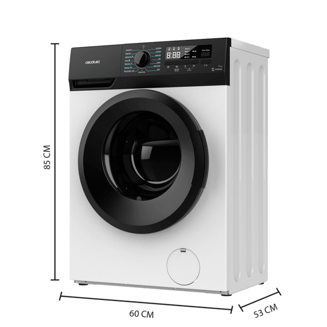 Cecotec Bolero Dresscode 9300 Inverter Maxx A Lavadora de 9 kg de capacidad y 1400 rpm. 15 programas clase A Motor Inverter Plus SteamMax. Lavadora de 9 kg clase A Descuento