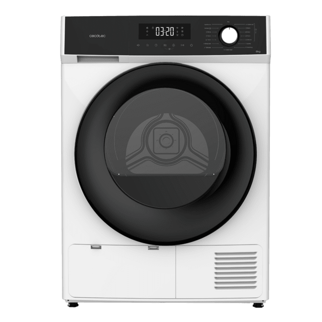 Cecotec Bolero Dresscode Dry 8300 Secadora Bomba de calor color blanco de 8 kg Clase A++ 15 programas con secado automático Planchado Fácil Stop&Go función Silence Delay Start y KidLock Secadora Envío gratis
