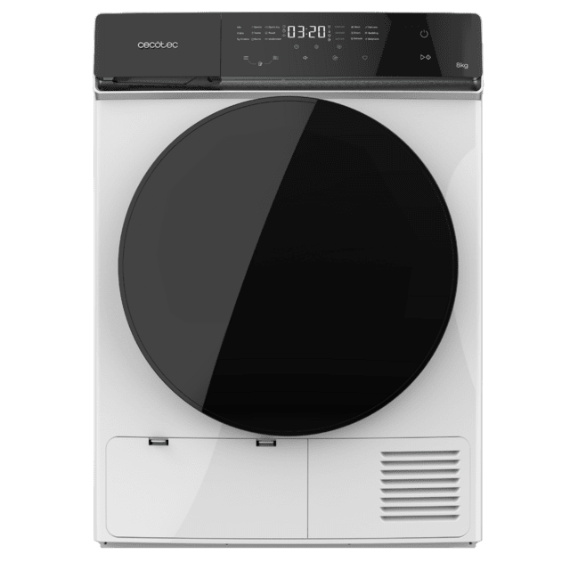 Cecotec Bolero DressCode Dry 8400 A+++ Secadora Bomba de calor de 8 kg Clase A+++ Motor Inverter Plus Full Touch Plancha Fácil 15 prgramas y Tambor de acero inoxidable. Secadora Envío gratis