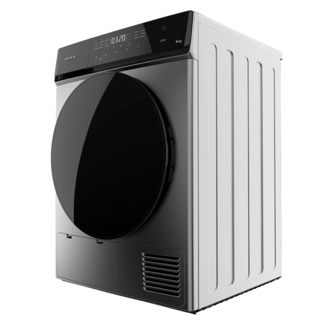 Cecotec Bolero DressCode Dry 9400 Steel A+++ Secadora Bomba de calor steel de 9 kg Clase A+++ Motor Inverter Plus Full Touch Plancha Fácil 15 prgramas y Tambor de acero inoxidable. Secadora Solo hoy