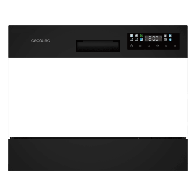 Cecotec Bolero Aguazero 2300 Lavavajillas blanco compacto de 6 cubiertos 8 programas y clase D. Con pantalla Color Touch Panel y función Delay Start Mini lavavajillas pequeño Limitado a 3 días