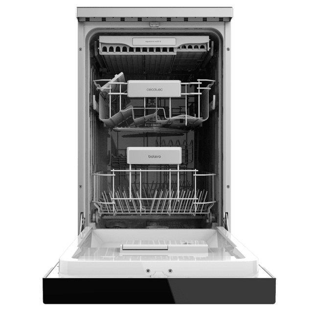 Cecotec Bolero Aguazero 4201 Inox E Lavavajillas de 45cm Clase E 11 cubiertos 6 programas con Dual Zone Wash Delay Start y Electronic AquaStop. Lavavajillas 45cm Ofertas de temporada