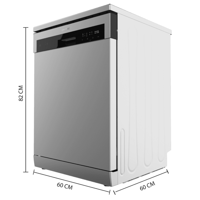 Cecotec Bolero Aguazero 6100 Inox E Lavavajillas Bolero Inox de 60cm Clase E 13 cubiertos 6 programas con función Dry+ Media carga y Delay Start. Lavavajillas 60cm Rebajas de fin de temporada