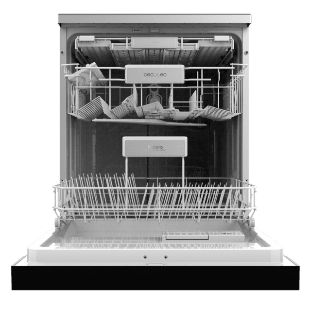 Cecotec Bolero Aguazero 6200 Inox D Lavavajillas Inox de 60cm Clase D 14 cubiertos 6 programas con Dual Zone Wash Dry+ Turbo Dry+ Media carga y Delay Start. Lavavajillas Inox de 60cm 2025