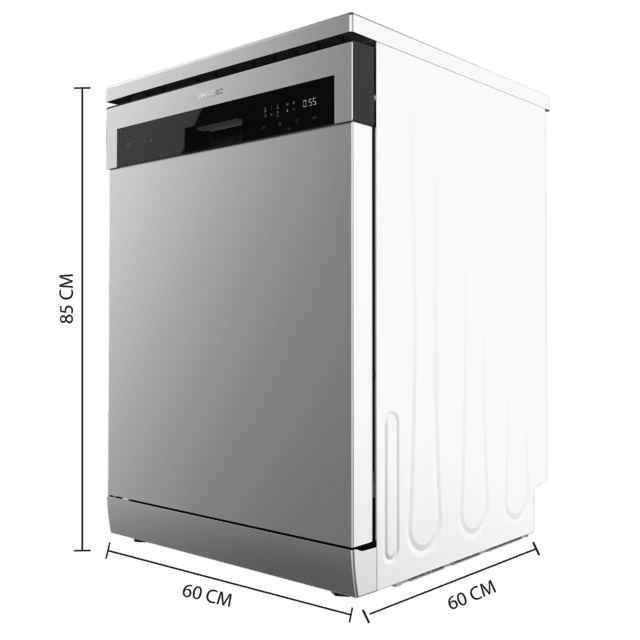 Cecotec Bolero Aguazero 6200 Inox D Lavavajillas Inox de 60cm Clase D 14 cubiertos 6 programas con Dual Zone Wash Dry+ Turbo Dry+ Media carga y Delay Start. Lavavajillas Inox de 60cm 2025