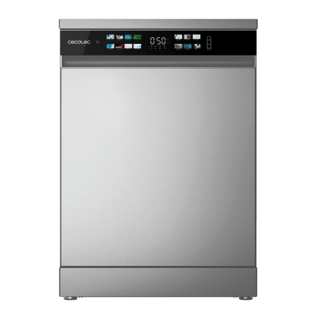 Cecotec Bolero Aguazero 6210 Inox D Lavavajillas Bolero de 60cm inox 15 cubiertos Clase D Pantalla FullColor XXL Tercera bandeja 8 programas Dual Zone Wash Dry+ Bandeja Ajustable Machine Care Media Carga Delay Start y Child Lock Outlet online