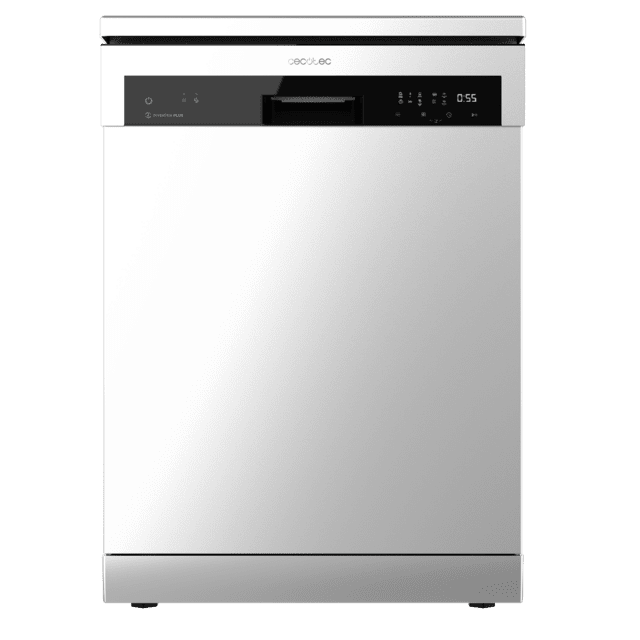 Cecotec Bolero Aguazero 6500 Inox C Lavavajillas Bolero Inox de 60cm 15 cubiertos tercera bandeja 6 programas con Dual Zone Wash Auto Open media carga comienzo diferido y Motor Inverter Plus. Lavavajillas En oferta