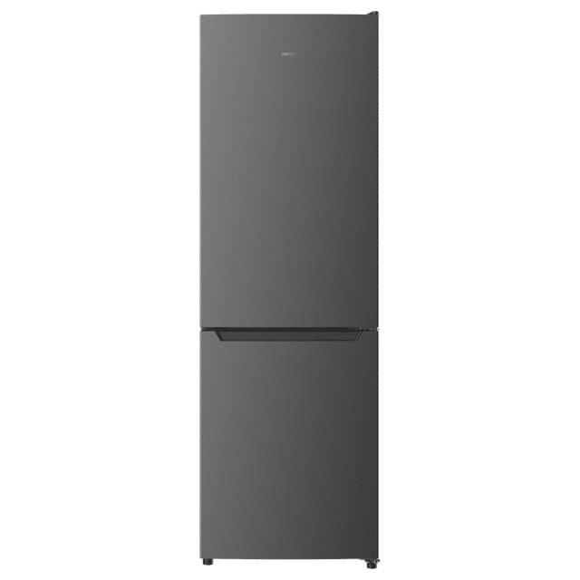 Cecotec Bolero CoolMarket 322 Dark E Frigorífico combi Dark con 322 litros de capacidad 185 cm de alto 60 cm de ancho y clase E. Con sistema Multi Air Flow Total No Frost y 2 cajones para los productos frescos. Frigorífico com
