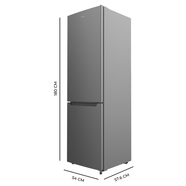 Cecotec Bolero CoolMarket Combi 250 Dark D Frigorífico combi dark inox 180cm de alto y 55 cm de ancho con 250 litros de capacidad compresor Inverter Plus Total No Frost clase energética E y con sistema Multi Air Flow Además A Superdescuento