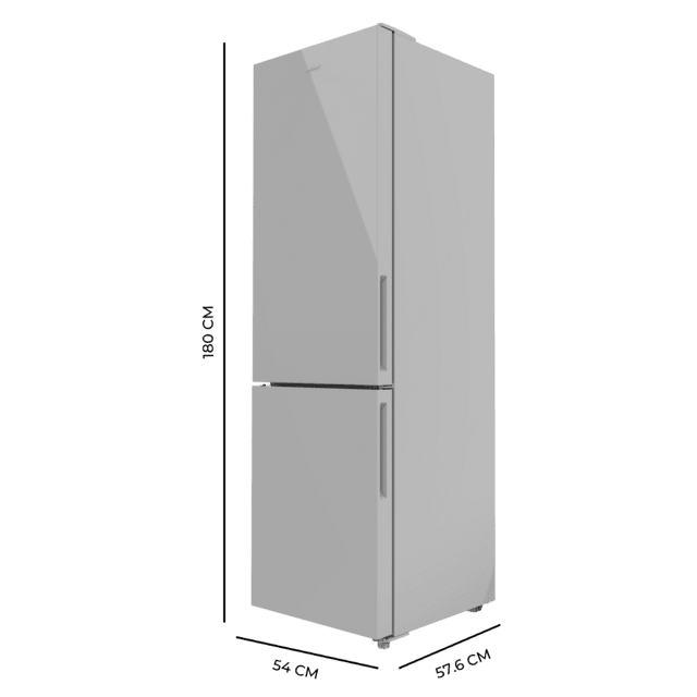 Cecotec Bolero CoolMarket Combi 250 Grey Glass E Frigorífico combi cristal gris 180cm de alto y 55 cm de ancho con 250 litros de capacidad Total No Frost clase energética E y con sistema Multi Air Flow Además Además cuenta c Envío internacional gratuito