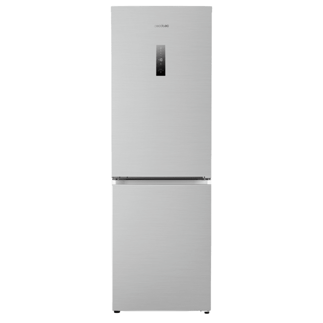 Cecotec Bolero CoolMarket Combi 290 Inox Frigorífico combi inox de 185cm alto y 59 5cm de ancho con 290 litros de capacidad total nofrost clase E y 1 cajón para los productos frescos Fast Cooling y y Fast Freezing Modo Smart y Libre de impuestos