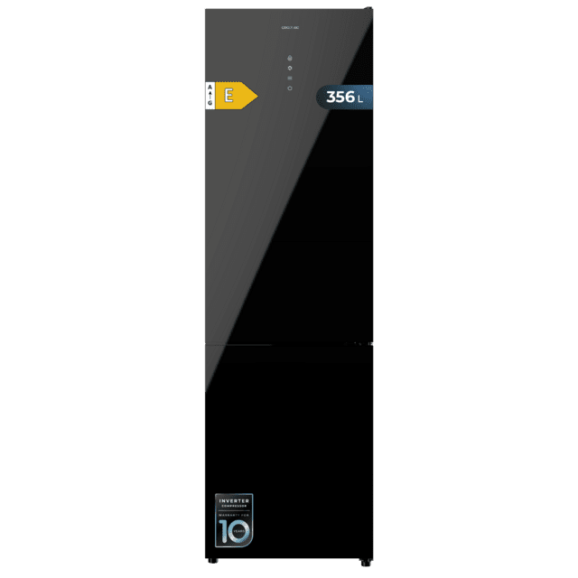 Cecotec Bolero CoolMarket Combi 356 Black Glass E Frigorífico combi cristal negro 200cm alto y 59 5 cm ancho capacidad 356L Total No Frost clase energética E. Además cuenta con distintos modos como Fast Cooling y Fast Freezin