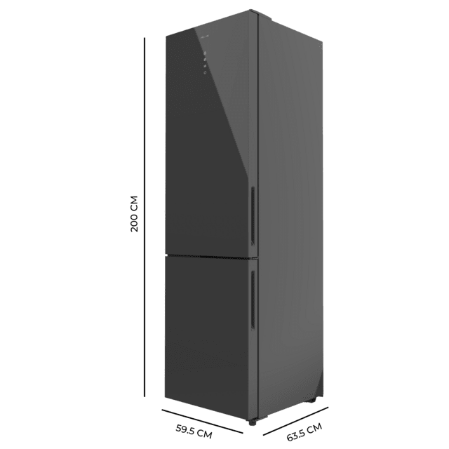 Cecotec Bolero CoolMarket Combi 356 Grey Glass E Frigorífico combi cristal gris 200cm alto y 59 5 cm ancho capacidad 356L Total No Frost clase energética E. Además cuenta con distintos modos como Fast Cooling y Fast Freezing En línea