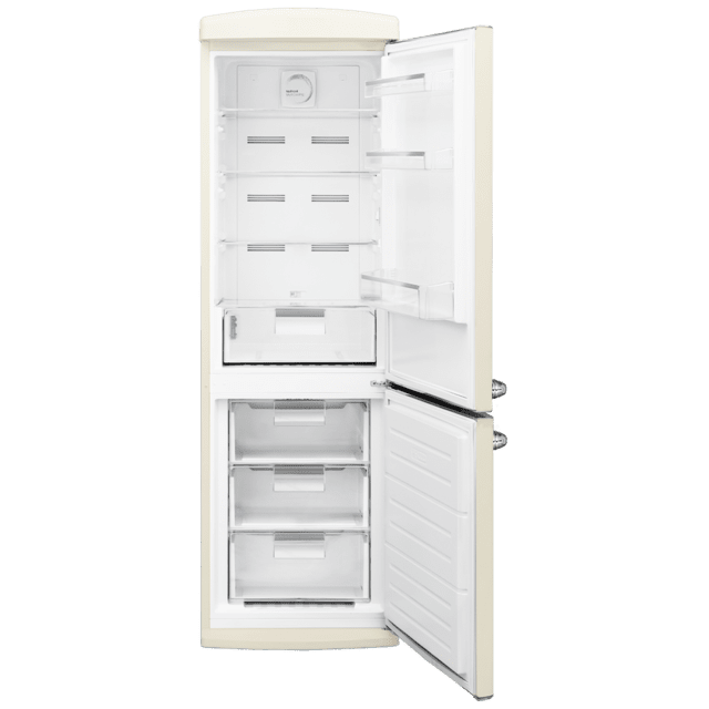 Cecotec Bolero CoolMarket Combi Origin 294 Beige E Frigorífico Retro Combi Beige de 294 L de capacidad 190cm de alto y 60 de ancho clase E Total No Frost Multi Cooling Ultra Fresh Convertible Box Multi Air Flow Fast Freezing Mo Limitado a 3 días