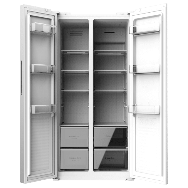 Cecotec Bolero CoolMarket SBS 430 Inox E Frigorífico americano Side by Side Inox con 430 litros de capacidad 176 cm de alto y 84 cm ancho clase E con sistema Multi Air Flow total No frost motor inverter plus. Frigorífico ameri En oferta