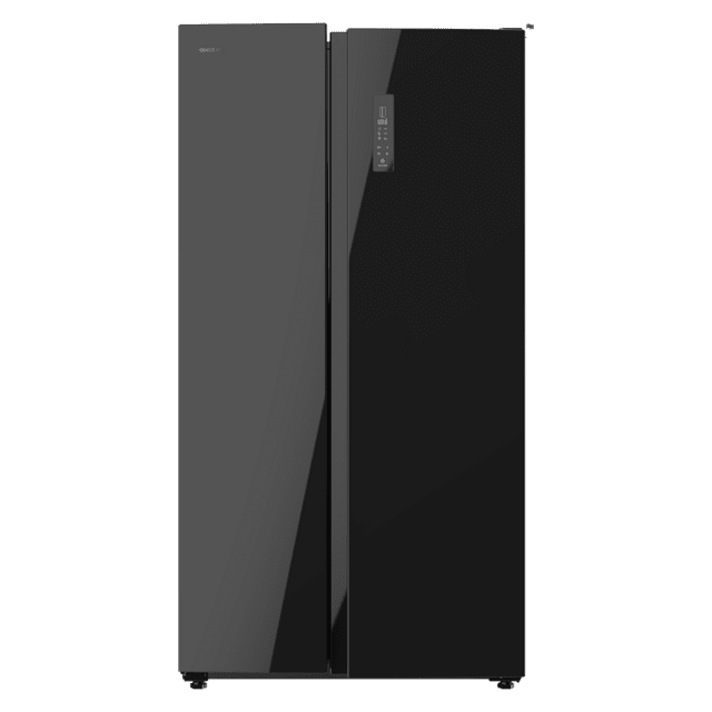 Cecotec Bolero CoolMarket SBS 550 Glass D Frigorífico americano Side by Side Glass con 550 litros de capacidad 177 cm de alto y 90 cm ancho clase D con sistema Multi Air Flow total No frost motor inverter plus. Frigorífico ame