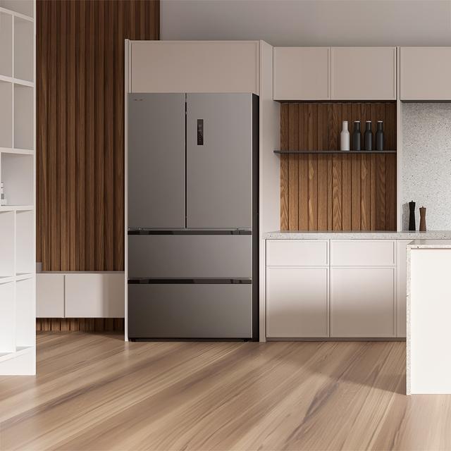 Cecotec Bolero CoolMarket FD 510 Inox E Frigorífico 4 puertas inox estilo francés con una gran capacidad de 510 L 183 cm de alto 85 cm de ancho clase energética E y motor Inverter plus. Además cuenta con distintos modos como Gran oferta