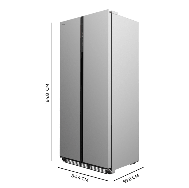Cecotec Frigorífico americano acero Inoxidable de 436 L de capacidad 184 8 x 84 4 cm clase E Total No Frost Compresor Inverter Plus y Multi AirFlow; y con tecnologías Fast Cooling y Fast Freezing y el Modo Smart y cajón conve Ventas relámpago