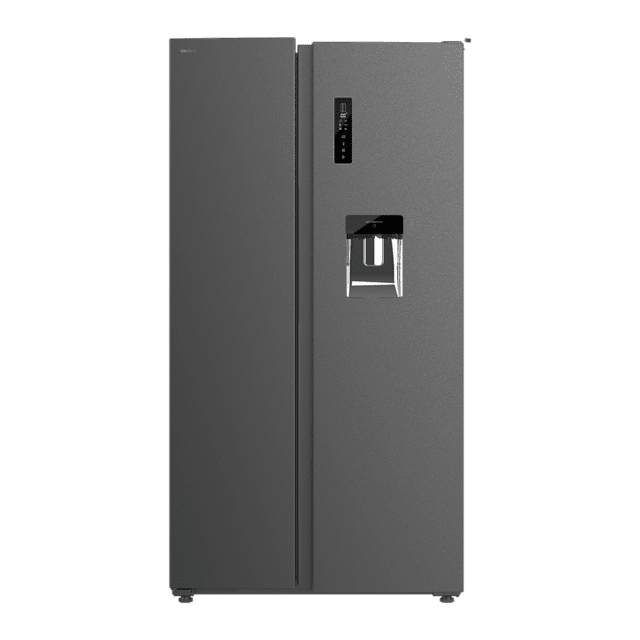 Cecotec Bolero CoolMarket SBS 559 Dark D Frigorífico americano Side by Side Dark con 559 litros de capacidad 177 cm de alto y 90 cm ancho clase D con sistema Multi Air Flow total No frost compresor inverter plus. Frigorífico a