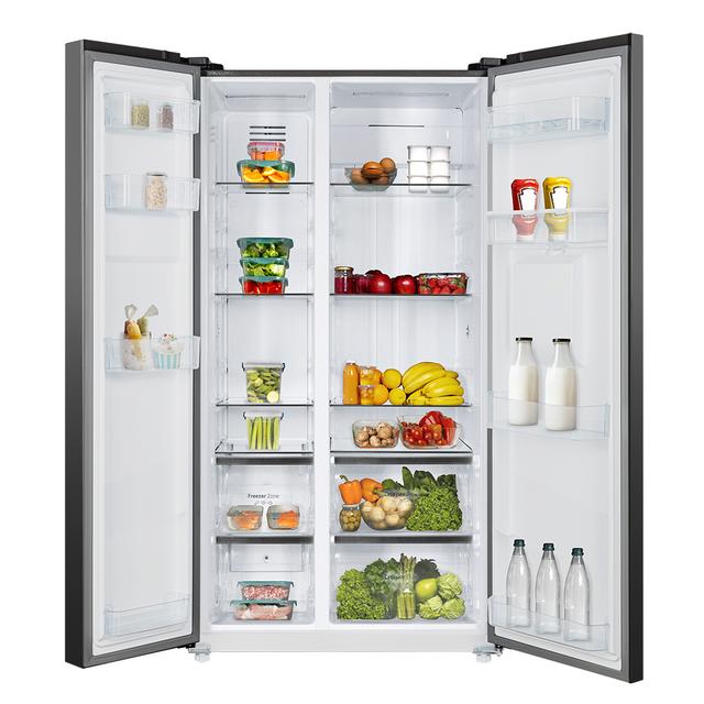 Cecotec Bolero CoolMarket SBS 559 Dark D Frigorífico americano Side by Side Dark con 559 litros de capacidad 177 cm de alto y 90 cm ancho clase D con sistema Multi Air Flow total No frost compresor inverter plus. Frigorífico a Tienda