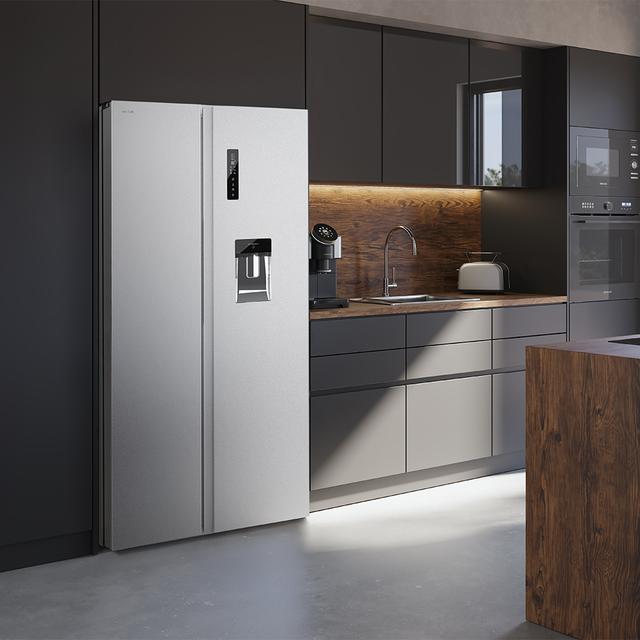 Cecotec Bolero CoolMarket SBS 559 Inox D Frigorífico americano Side by Side Inox con 559 litros de capacidad 177 cm de alto y 90 cm ancho clase D con sistema Multi Air Flow total No frost motor inverter plus. Frigorífico ameri Liquidación