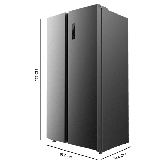 Cecotec Bolero CoolMarket SBS 562 Dark D Frigorífico americano Side by Side inox oscuro 177cm alto y 91 2cm ancho con 562L de capacidad Total No Frost con compresor Inverter Plus y Sistema Multi AirFlow. Además cuenta con el m Mejor oferta