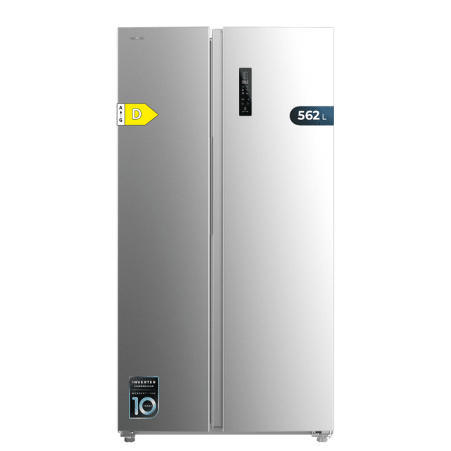 Cecotec Bolero CoolMarket SBS 562 Inox D Frigorífico americano Side by Side inox 177cm alto y 91 2cm ancho con 562L de capacidad Total No Frost con compresor Inverter Plus y Sistema Multi AirFlow. Además cuenta con el modo Fas