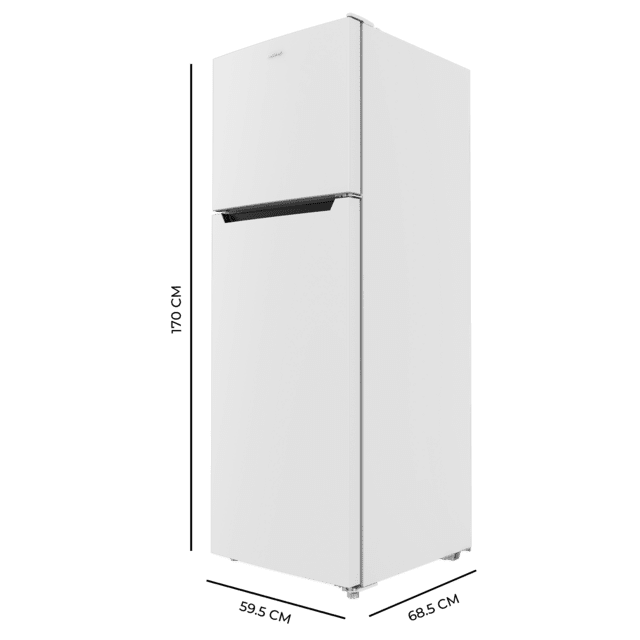 Cecotec Bolero CoolMarket 2D 348 NF White E Frigorífico de 2 puertas color blanco de 170cm de alto y 59 5cm de ancho con gran capacidad de 348 Litros y Motor Inverter con 10 años de garantía. Sistema de conservación No Frost Devoluciones gratuitas