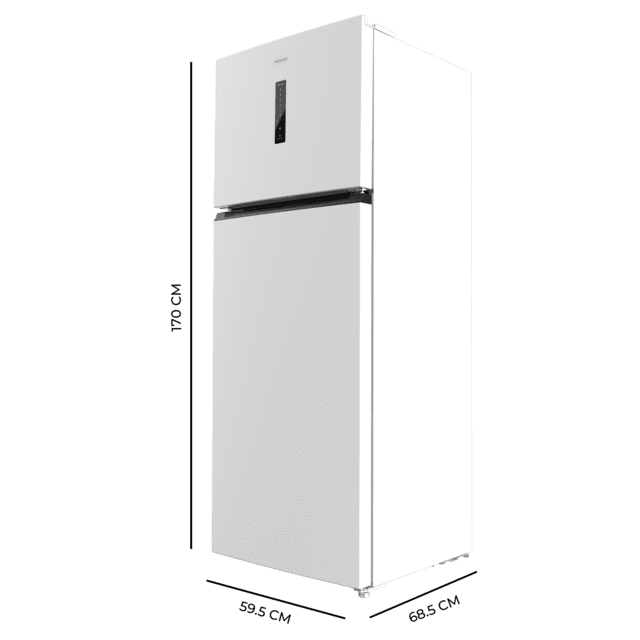 Cecotec Bolero CoolMarket 2D 465 NF White E Frigorífico de 2 puertas color blanco de 185 5cm de alto y 70 3 cm de ancho con gran capacidad de 465 Litros y Motor Inverter con 10 años de garantía. Sistema de conservación No Fr En línea
