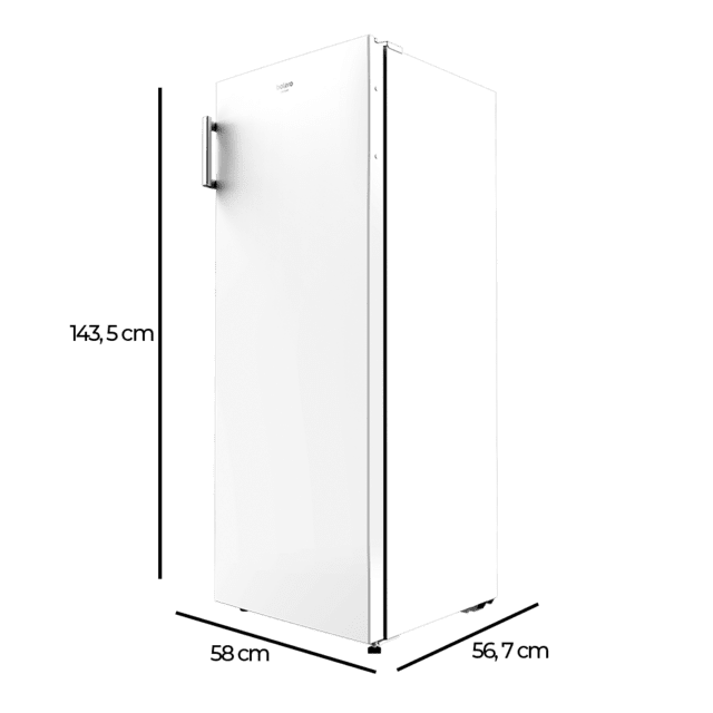Cecotec Bolero CoolMarket 1D 242 White. Frigorífico sin congelador. de 1 Puerta 242 Litros Altura 143 4 cm Ahorro Energético Función Auto Defrost Cajón para Productos Frescos Puerta Reversible Blanco Frigorífico sin congela Outlet