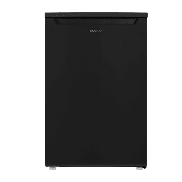 Cecotec Bolero CoolMarket TT 107 Black Mini frigorífico de 107 litros de capacidad color black clase E temperatura regulable Crisper Box cajón congelador y nivel sonoro bajo. Mini Frigorifico / Mini nevera 107 litros