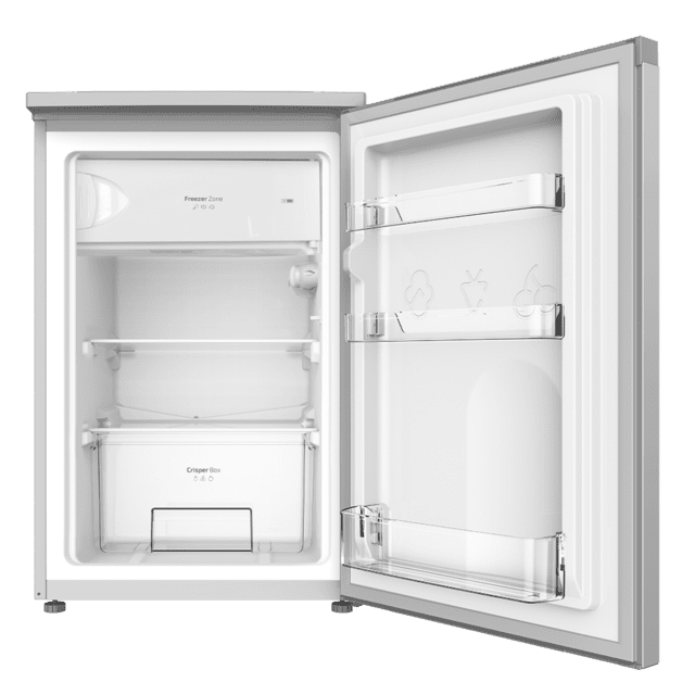 Cecotec Bolero CoolMarket TT 107 Inox Mini frigorífico de 107 litros de capacidad color Inox clase E temperatura regulable Crisper Box cajón congelador y nivel sonoro bajo. Mini frigorífico 107 litros Rebajas