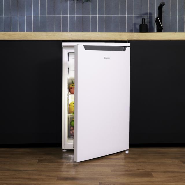Cecotec Bolero CoolMarket TT 107 White Mini frigorífico de 107 litros de capacidad color blanco clase E temperatura regulable Crisper Box cajón congelador y nivel sonoro bajo. Mini frigorífico   Ofertas